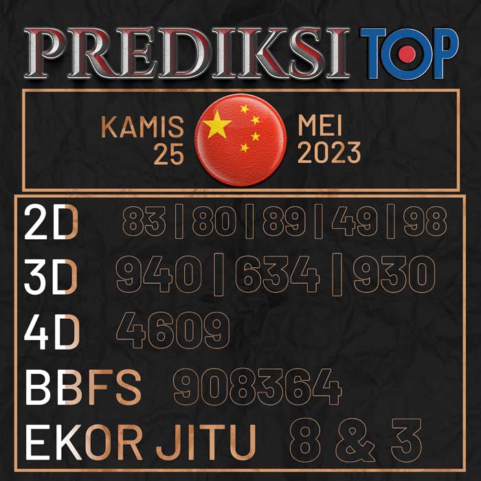 PREDIKSI TOP TOGEL CHINA