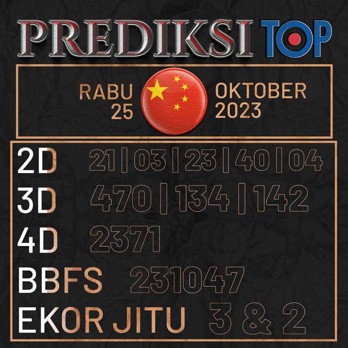 PREDIKSI TOP TOGEL CHINA