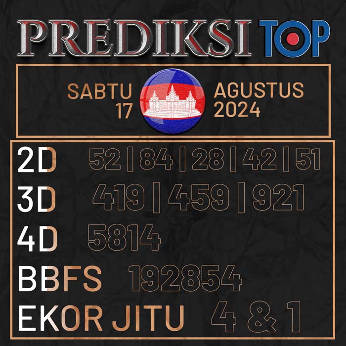 PREDIKSI TOP TOGEL CAMBODIA