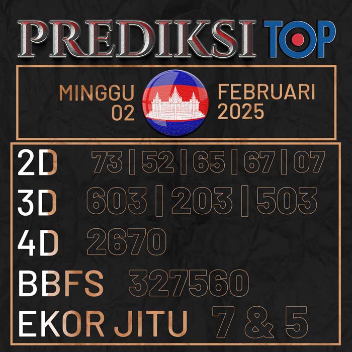 PREDIKSI TOP TOGEL CAMBODIA