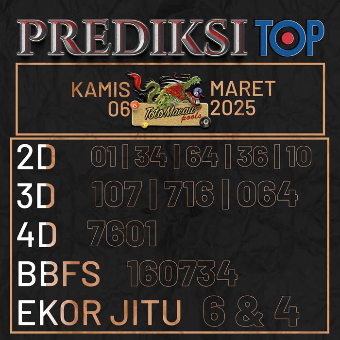 PREDIKSI TOP TOGEL MACAU